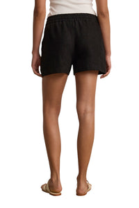 Sutton Heavy Linen Short - Black