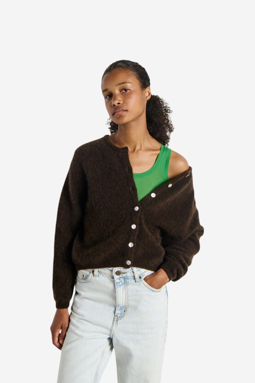 *PRE-ORDER* Vitow Cardigan - Coffee - Shop Yu Fashion