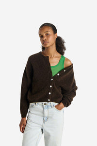 *PRE-ORDER* Vitow Cardigan - Coffee - Shop Yu Fashion