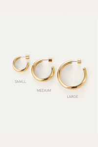 Staple Hoop Medium - Gold