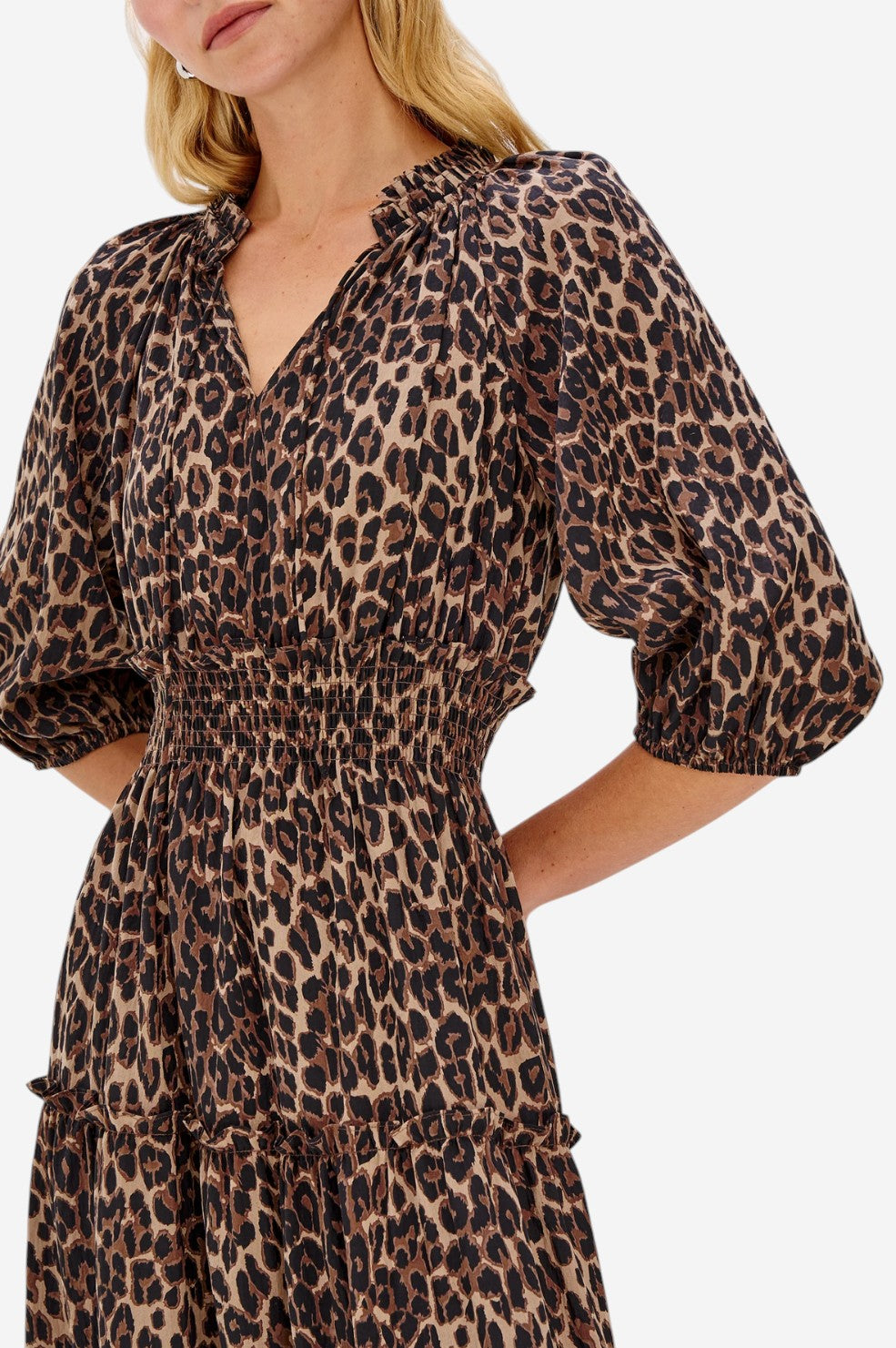 Caterine Dress - Brown Nala - Shop Yu Fashion