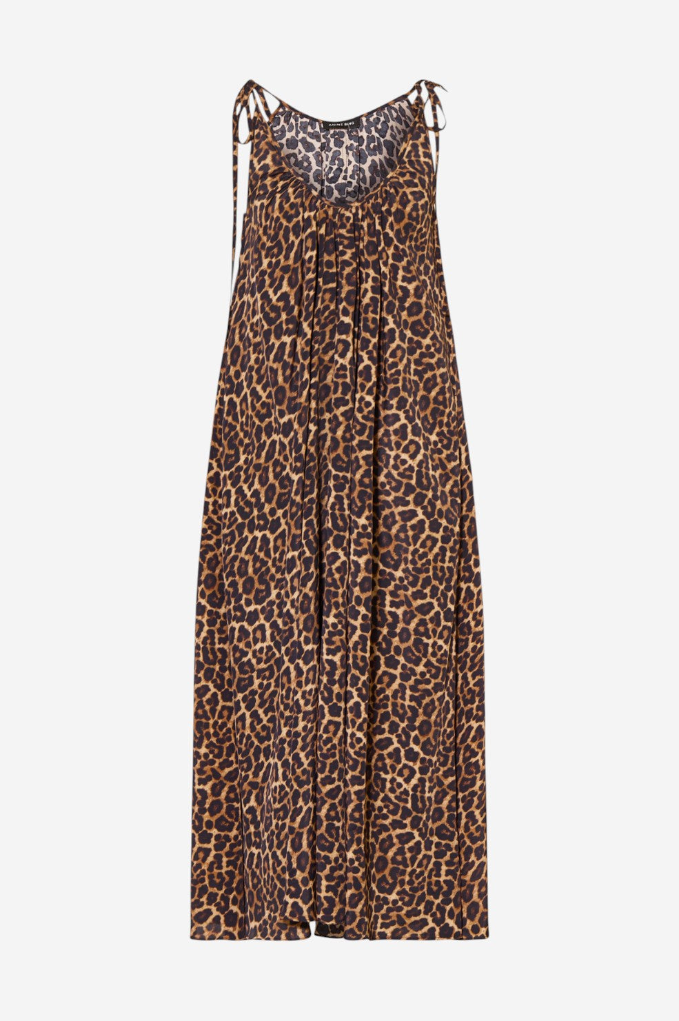Flora Dress - Black and Brown Leopard