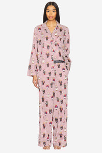 Madison PJ Set - Iconic Bear Snowfall Red - Shop Yu Fashion
