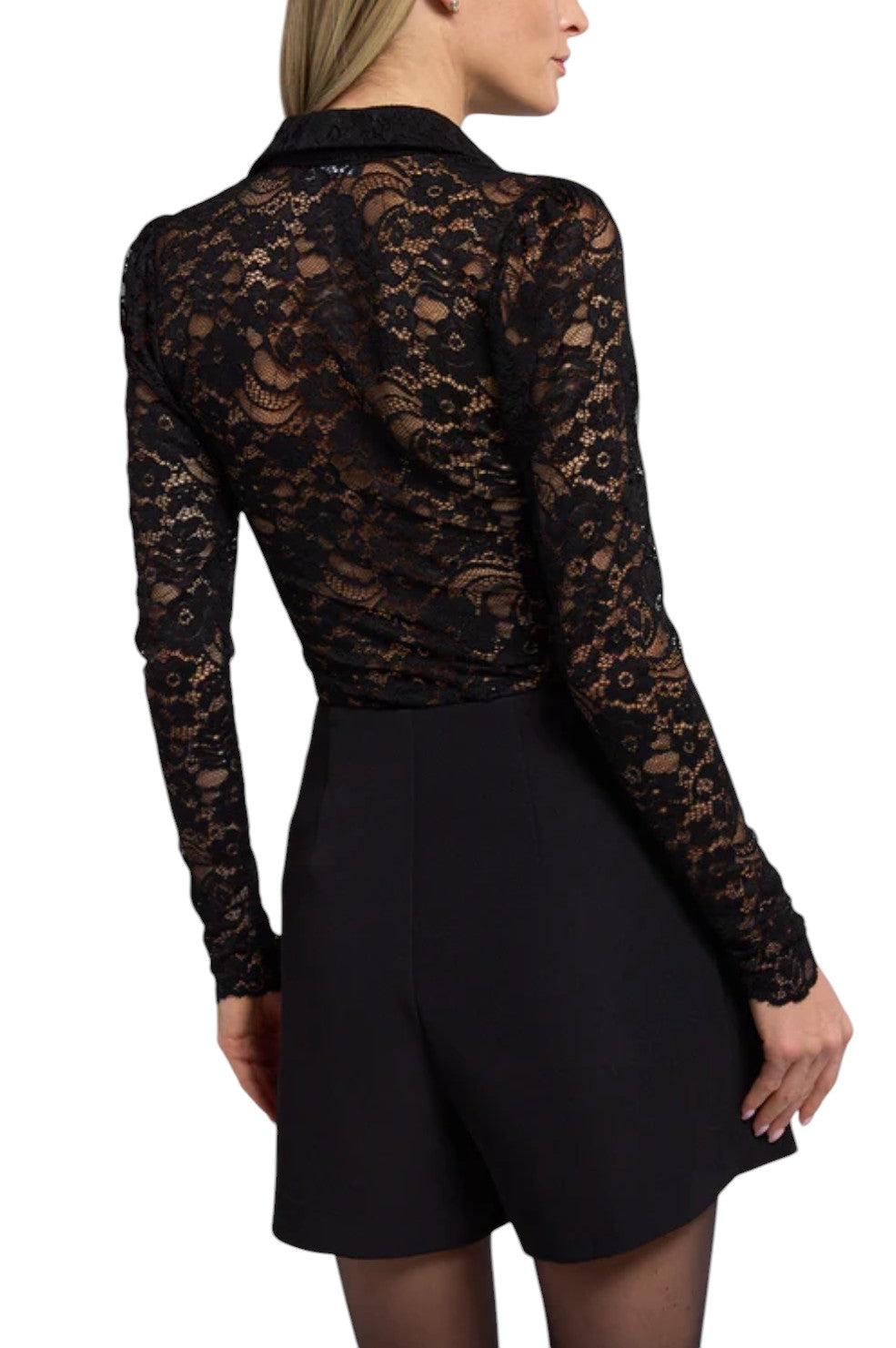 Dominique Lace Top - Black