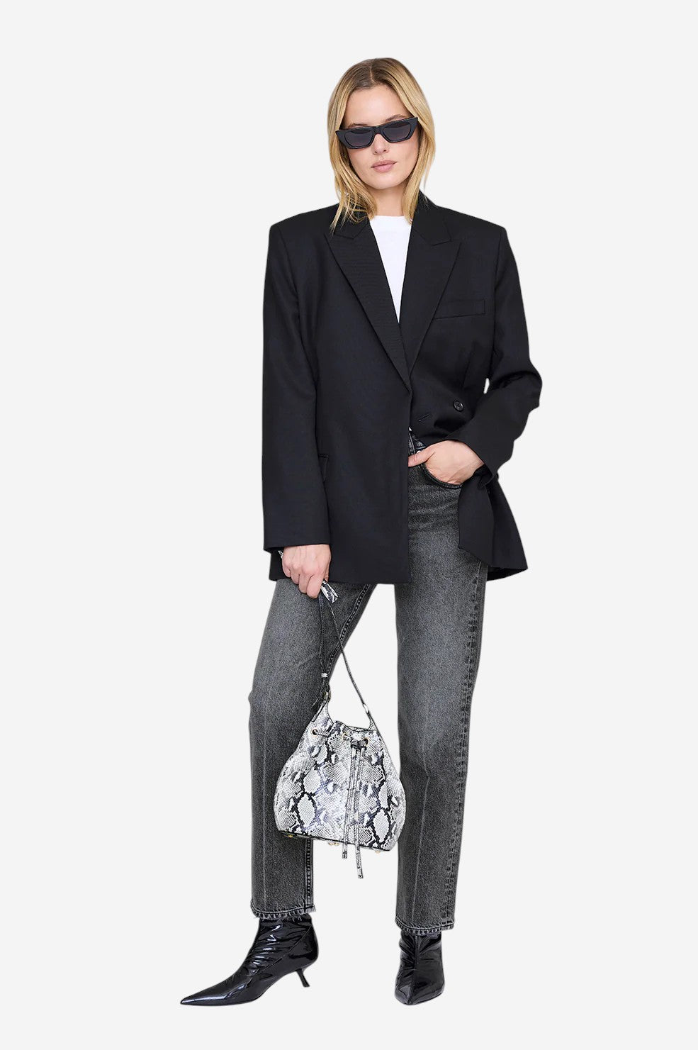 Mini Alana Bucket bag - Python