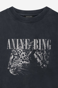 *PRE-ORDER* Spencer Sweatshirt Leopard - Washed Black - Shop Yu Fashion