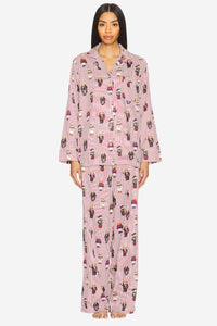 Madison PJ Set - Iconic Bear Snowfall Red - Shop Yu Fashion