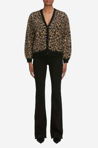 *PREORDER* The Brushed Cashmere Cardi - Leopard - Shop Yu Fashion