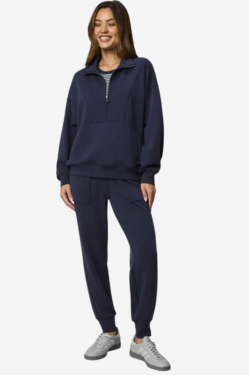 Scubasoft Quarter Zip Sweatshirt - Navy