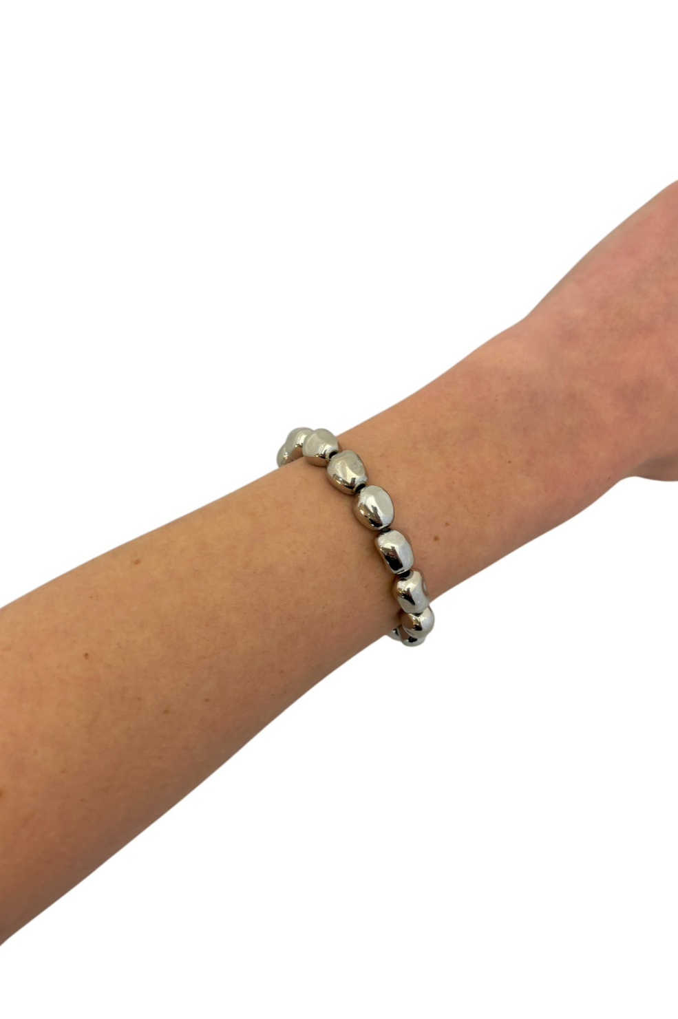 Medium Pebble Bracelet - Silver