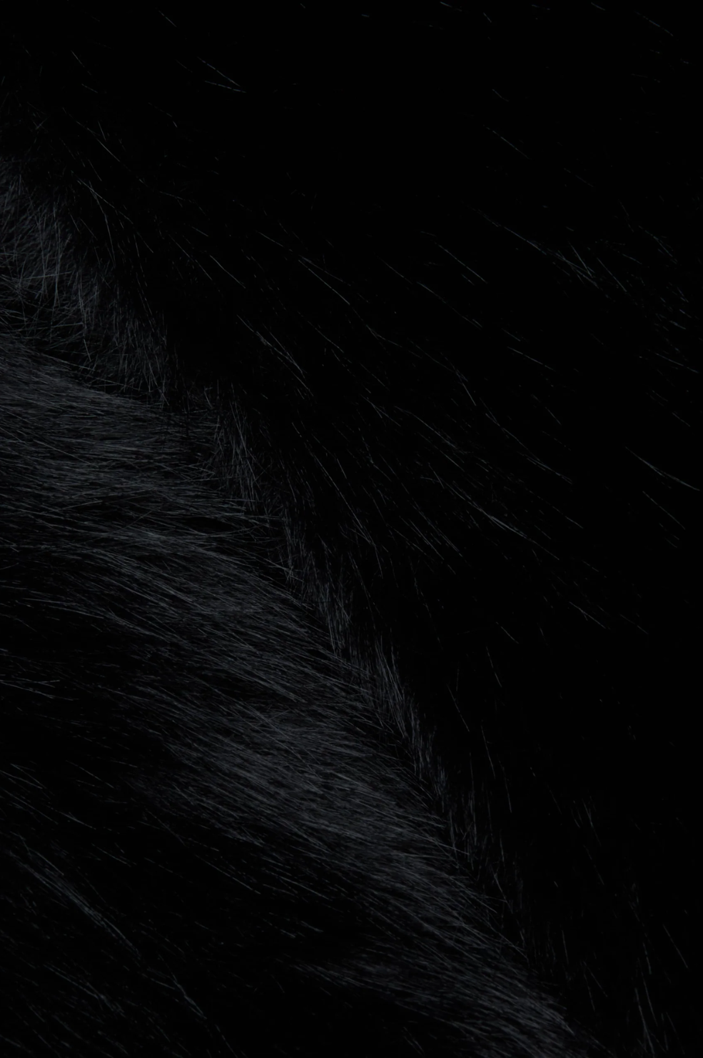 Nathalia Faux Fur Cape - Black