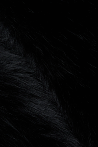 Nathalia Faux Fur Cape - Black