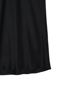 Bar Silk Maxi Skirt - Black