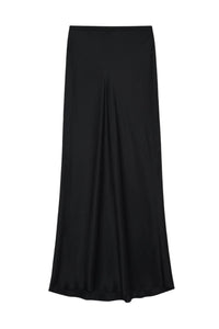 Bar Silk Maxi Skirt - Black