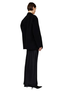 Bar Silk Maxi Skirt - Black