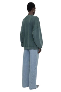 Miles Oversized Sweatshirt - Washed Dark Sage