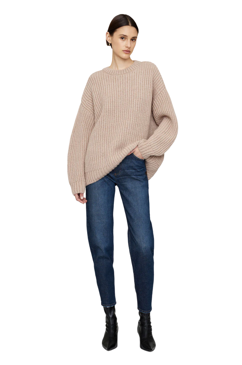 ANINE BING Mike cable-knit sweater
