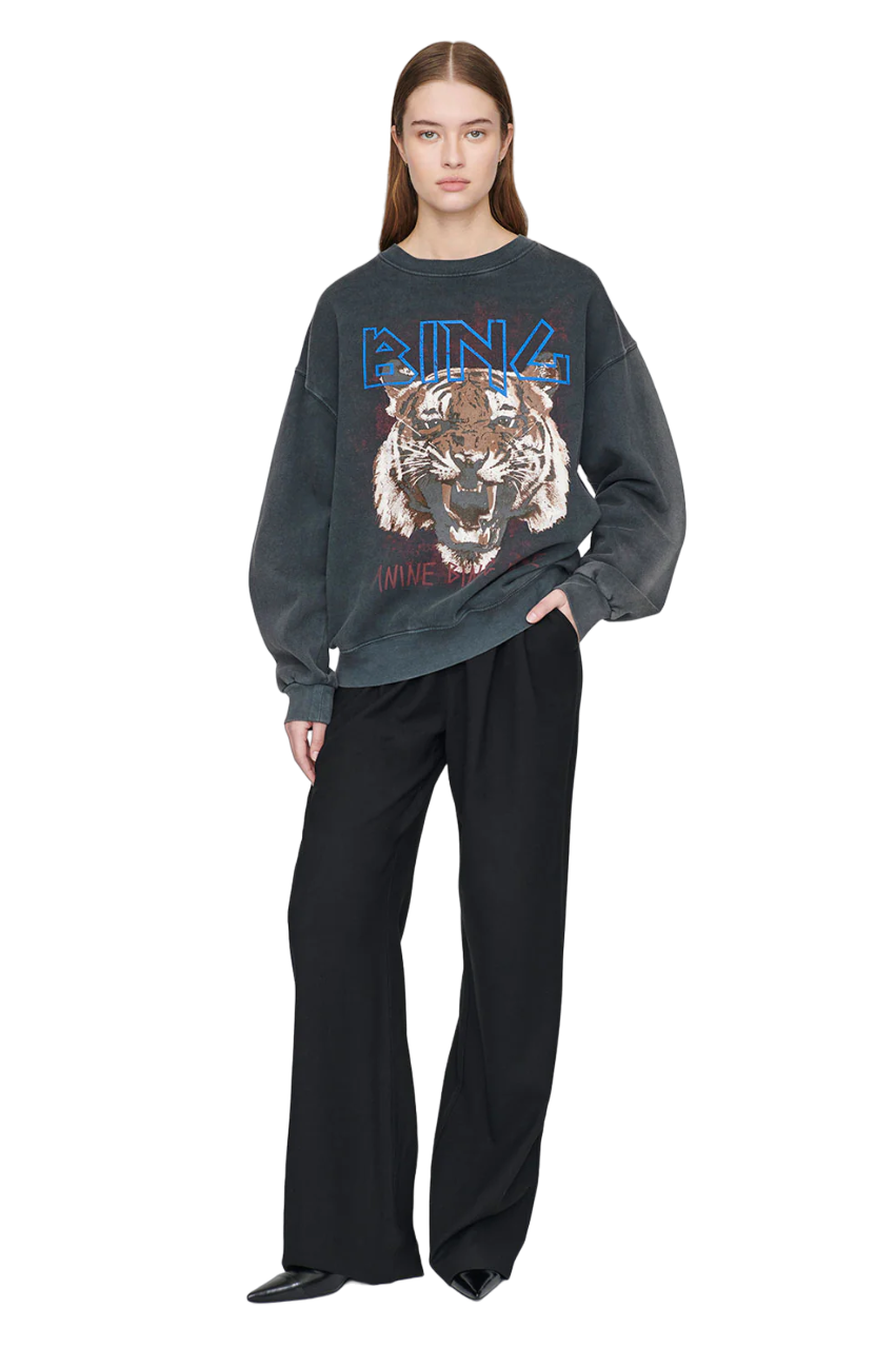 Tiger Sweatshirt - Faded Black