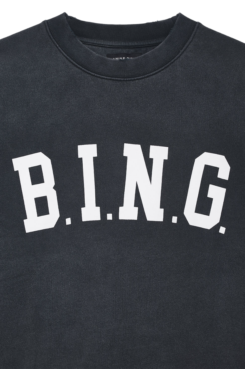 Tyler Sweatshirt Bing - Washed Black