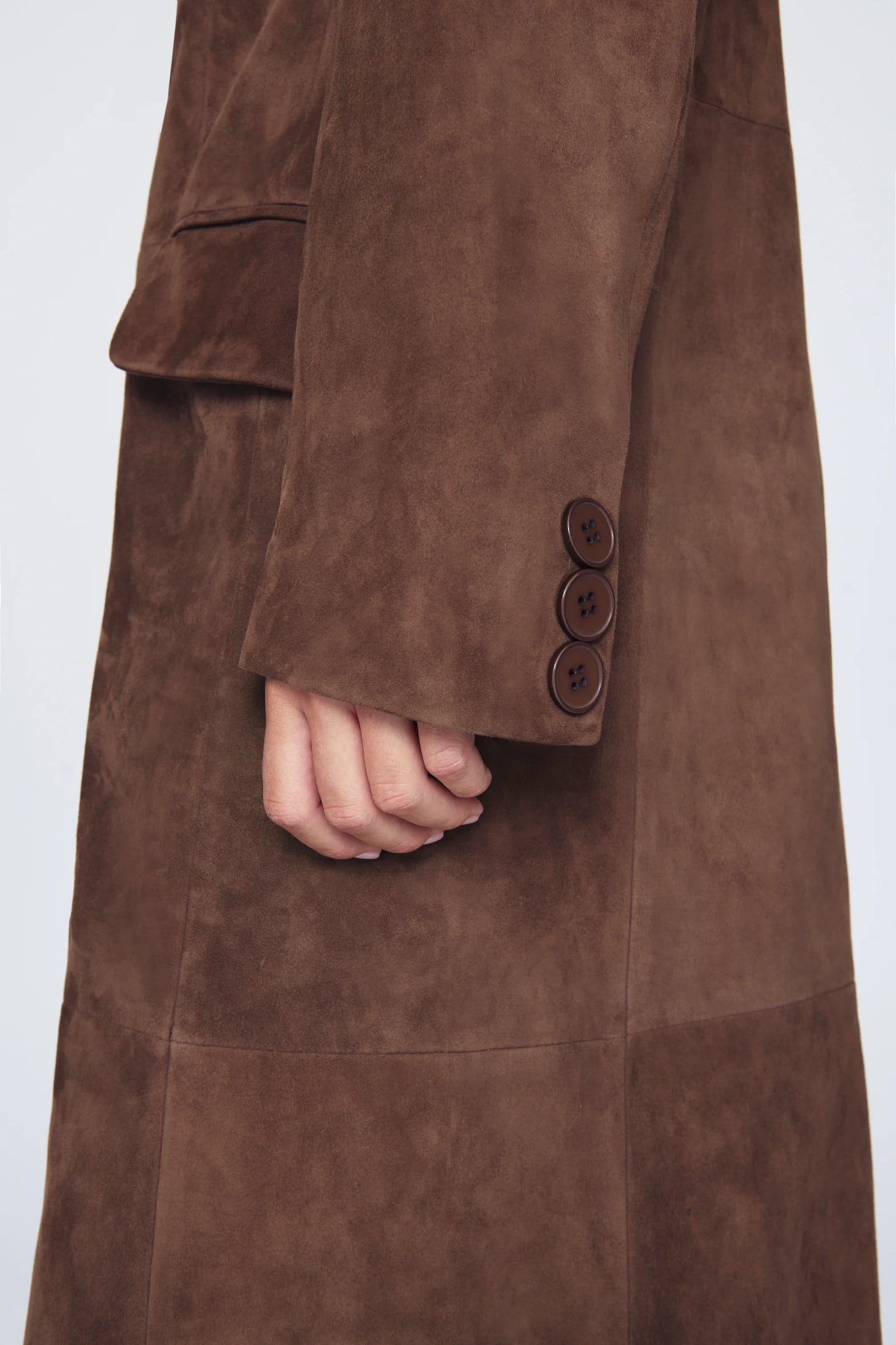 Aggie Suede Coat - Coco