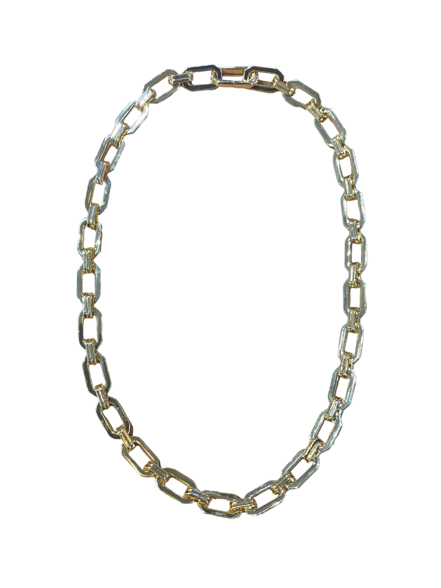 Chunky Double Link Chain - Gold