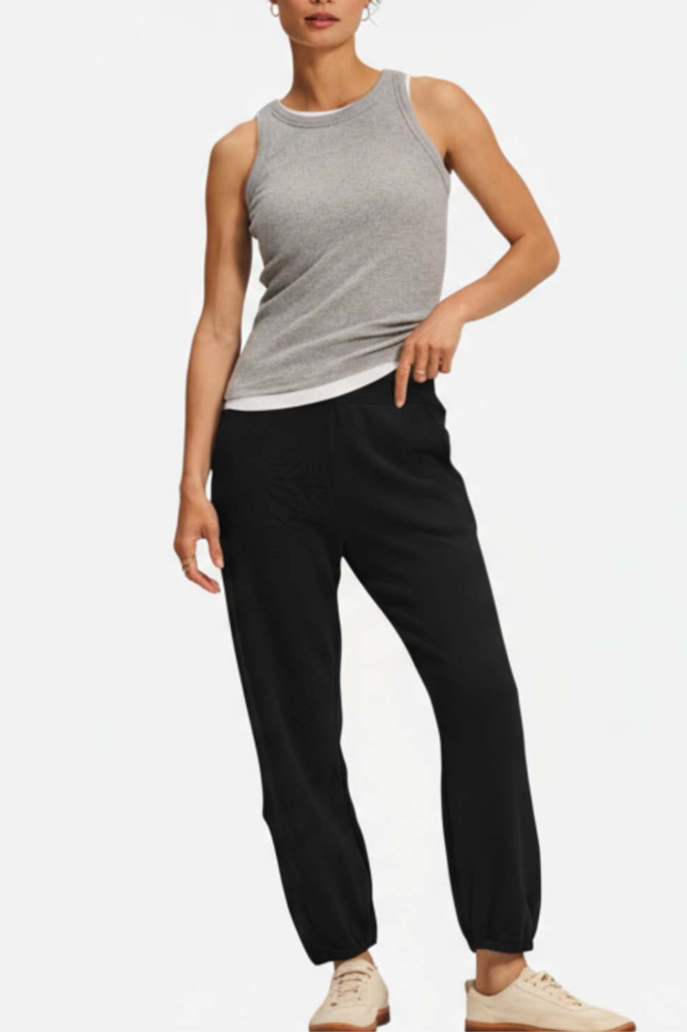 Zara Fleece Pant - Black - Shop Yu Fashion