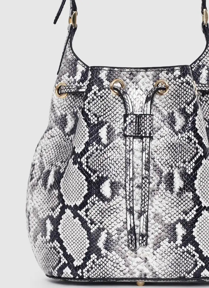 Mini Alana Bucket bag - Python