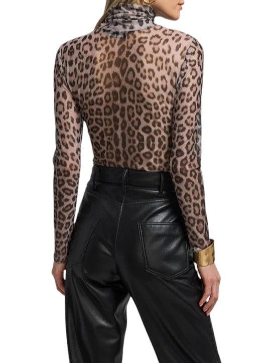 Tyla Leo Mesh Top - Leopard - Shop Yu Fashion