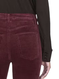 Le Sleek Straight Corduroy - Wine