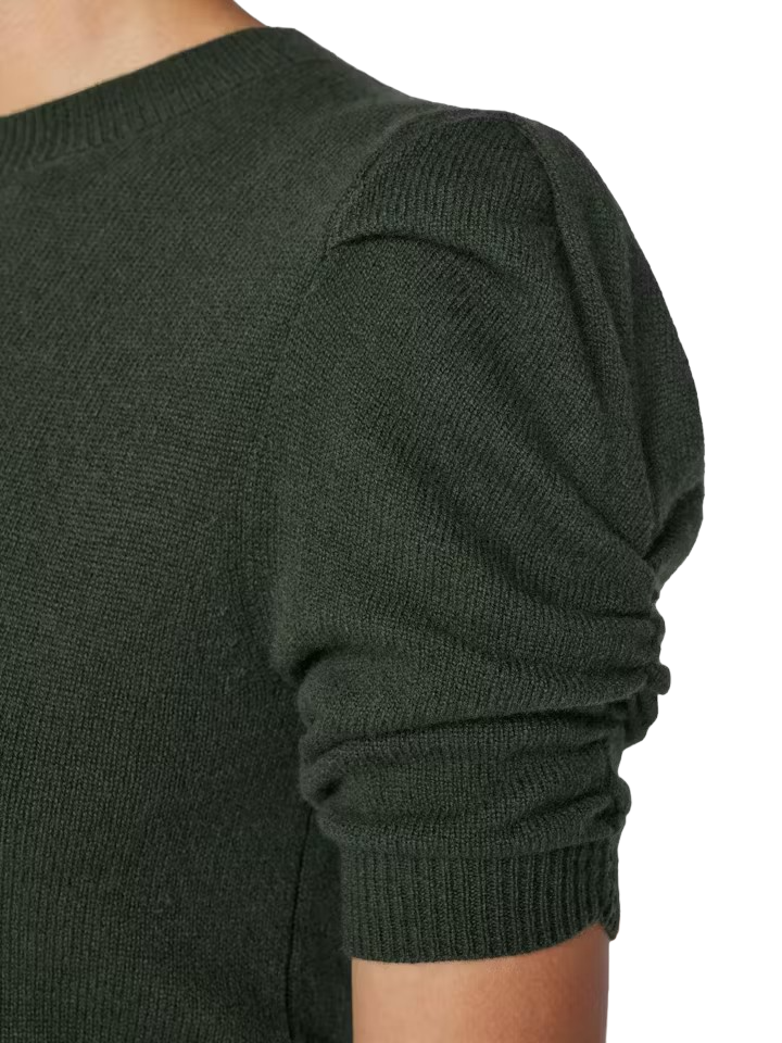 Ruched Sleeve Cashmere Sweater - Surplus - Shop Yu Fashion