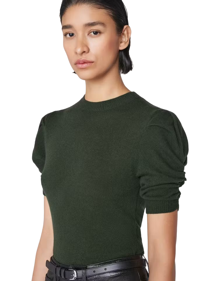 Ruched Sleeve Cashmere Sweater - Surplus