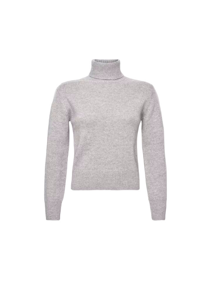 Clean Turtleneck Sweater - Heather Grey