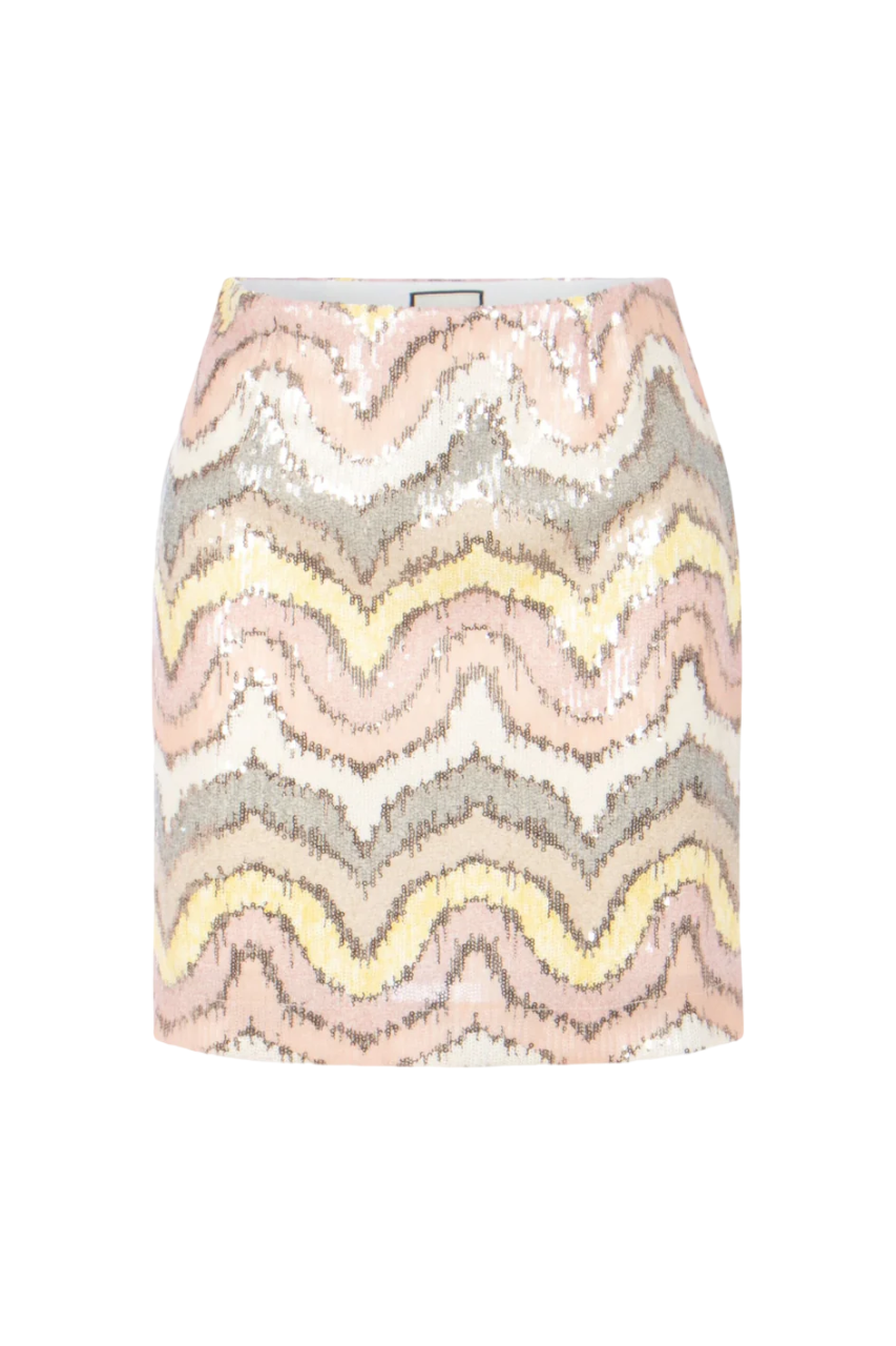 Cathleen Sequin Skirt - Pastel