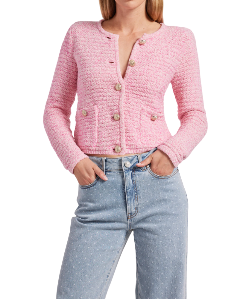 Diana Cardigan - Pink | Shop Yu Fashion