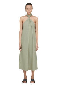 Cosette Dress - Green Khaki - Shop Yu Fashion