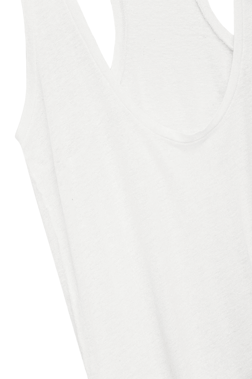 Dale Tank - White Linen Blend