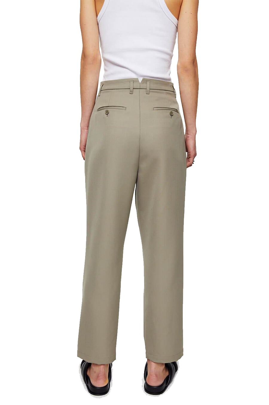 Mycah Trouser - Green Khaki - Shop Yu Fashion