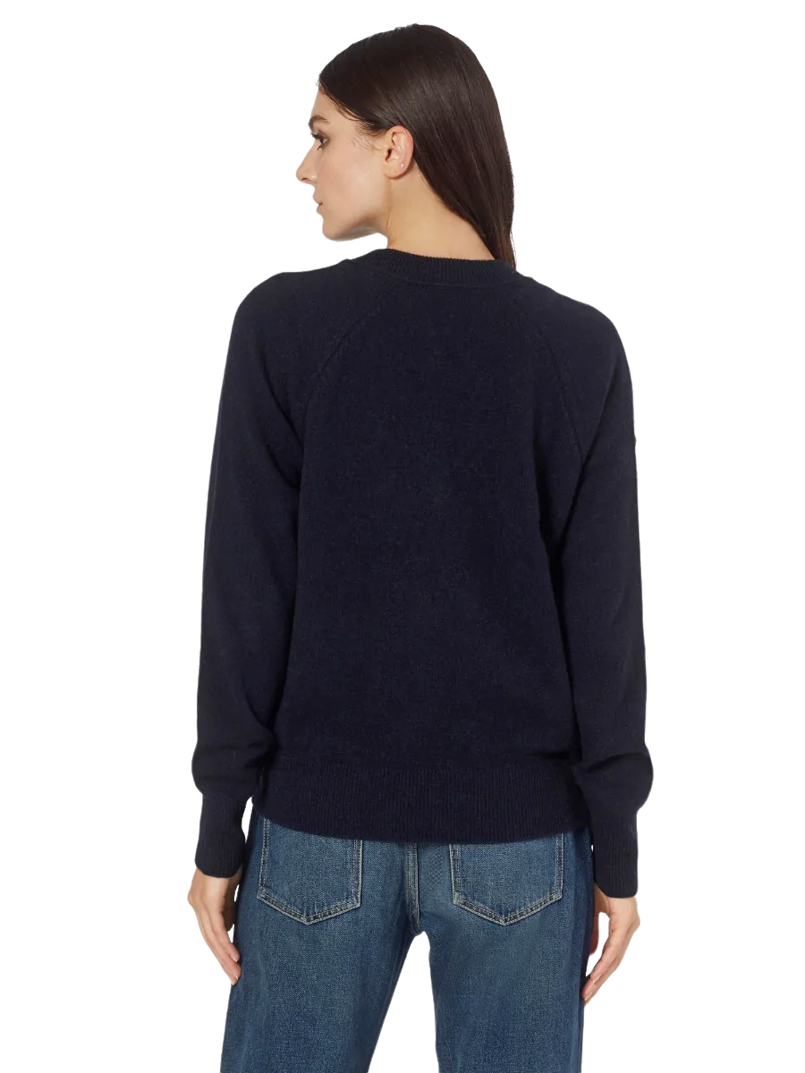 Madalene V-Neck Cashmere Sweater - Eclipse - Shop Yu Fashion