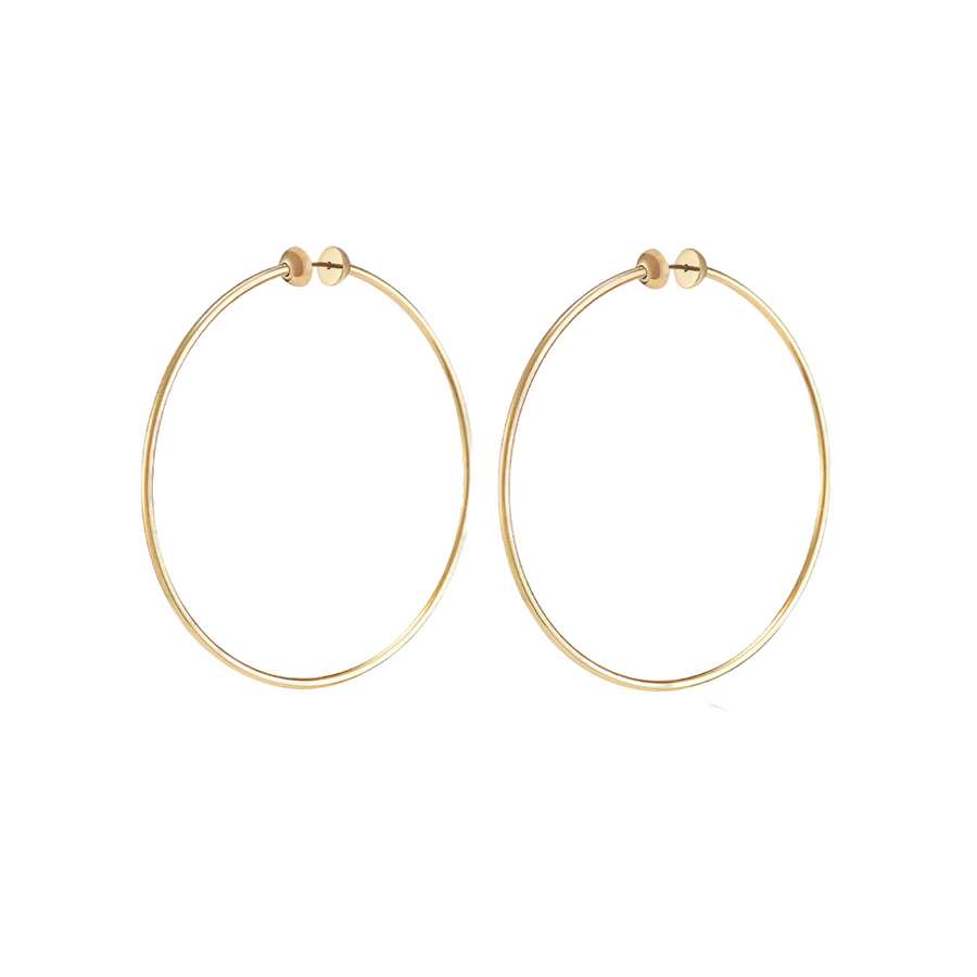 Large Icon Hoops - Gold