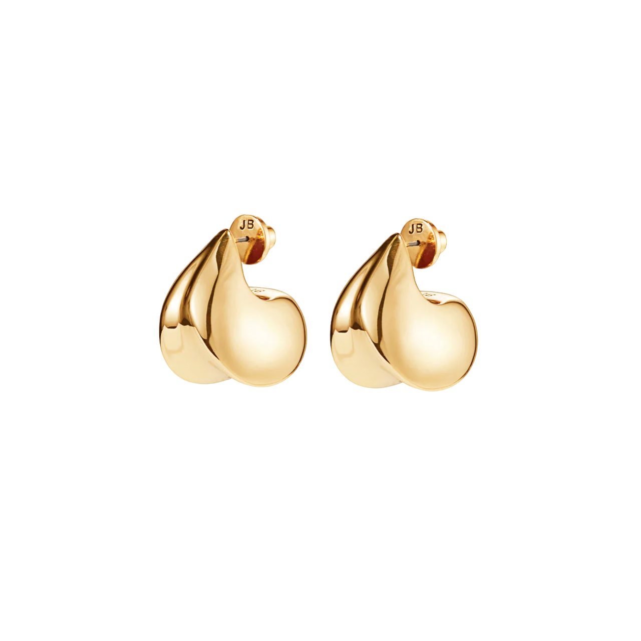 Nouveau Puff Earrings - Gold