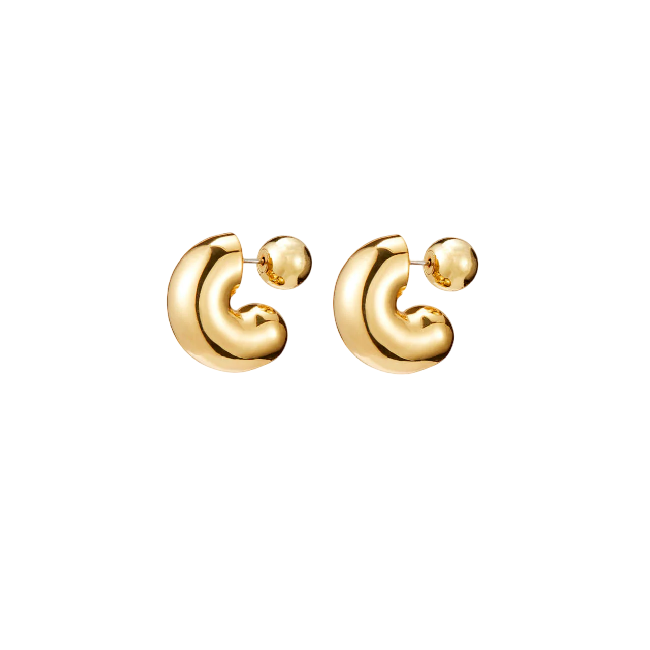 Tome Hoops Medium - Gold - Shop Yu Fashion