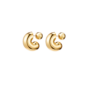 Tome Hoops Medium - Gold - Shop Yu Fashion