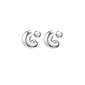Tome Hoops Medium - Silver - Shop Yu Fashion