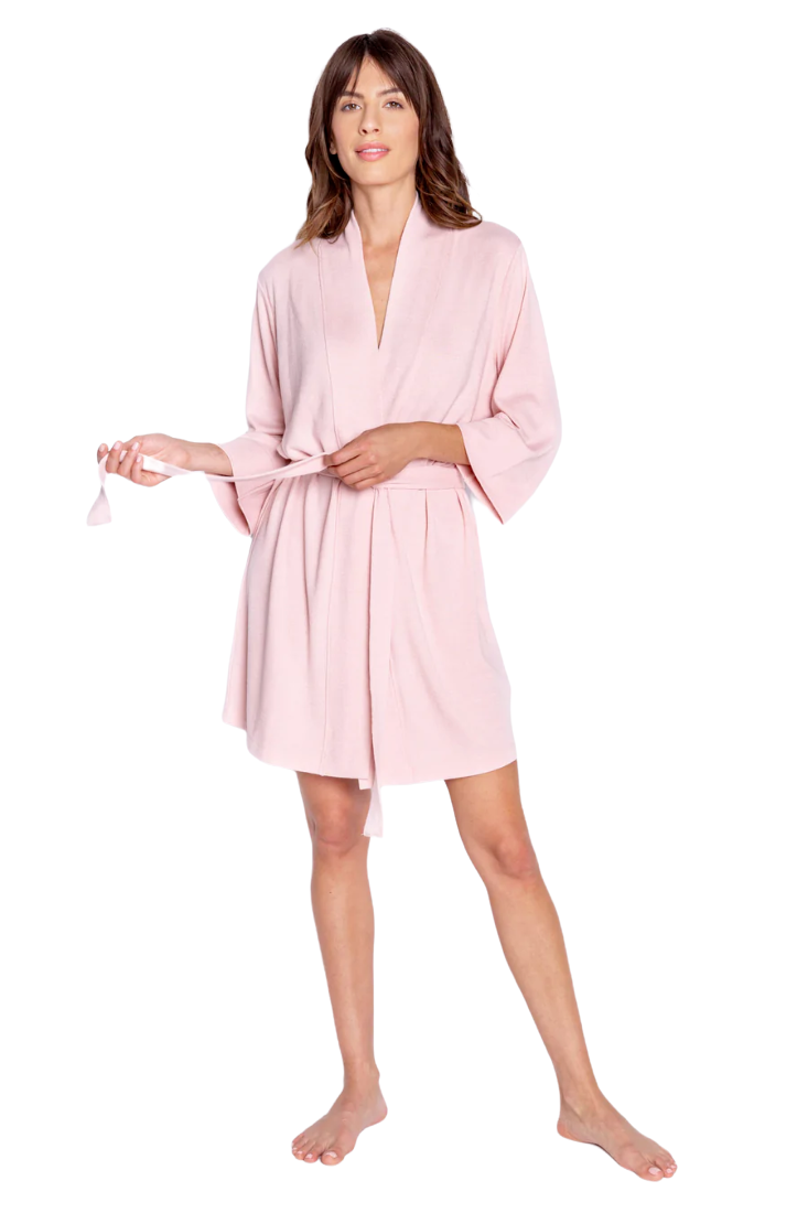 Reloved Lounge Robe - Pink Clay - Shop Yu Fashion