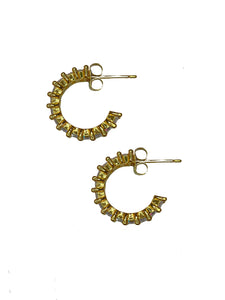 Medium Baguette Hoops - Shop Yu Fashion