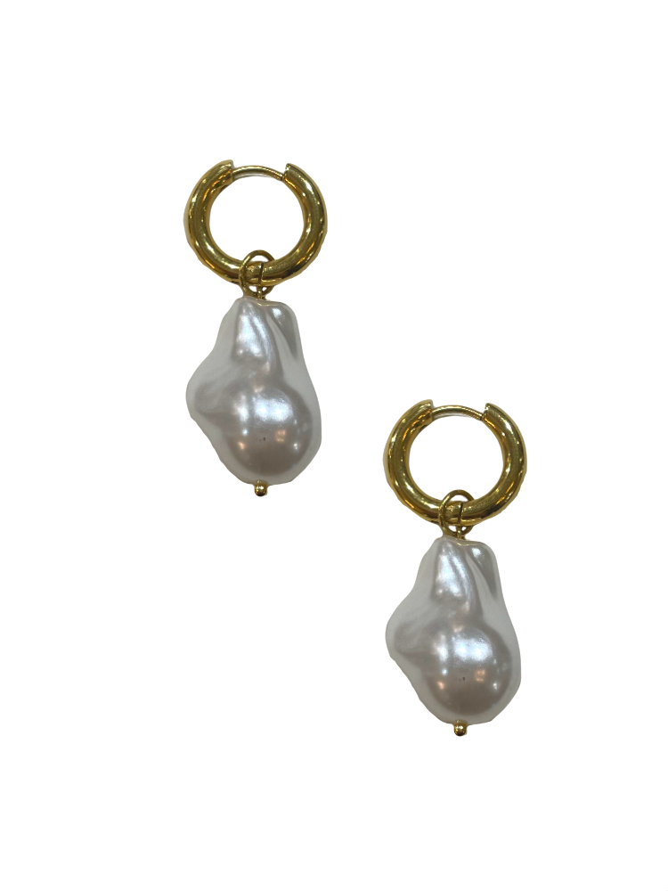 Baroque Pearl Earrings - Shop Yu Fashion