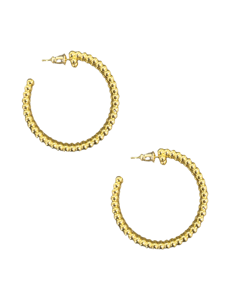 CZ Ball Hoops - Shop Yu Fashion