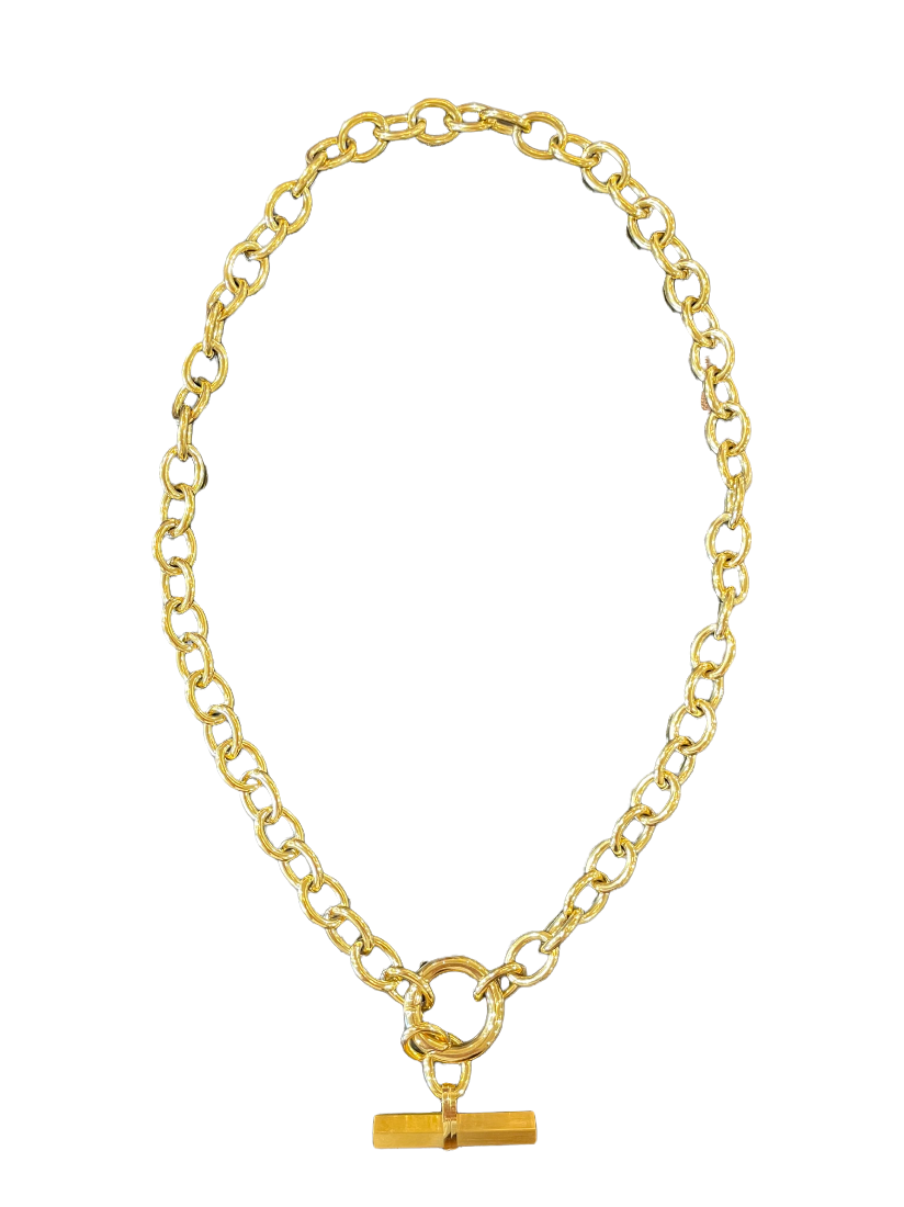 Chunky Toggle Necklace - Gold - Shop Yu Fashion