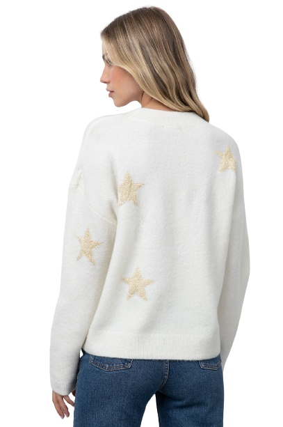 Kana - White Gold Stars - Shop Yu Fashion