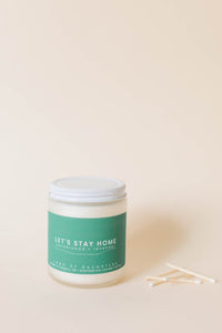 "Let's Stay Home" Candle - Shop Yu Fashion
